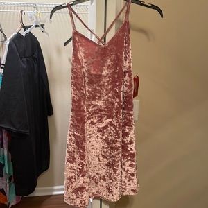 Pink velvet Arizona velvet dress